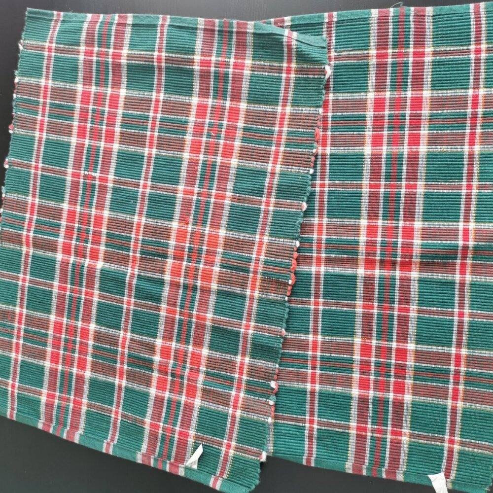 Cloth‎ Table Mats Set Of 2, 100% Cotton, 17" X13" & 18"X13"